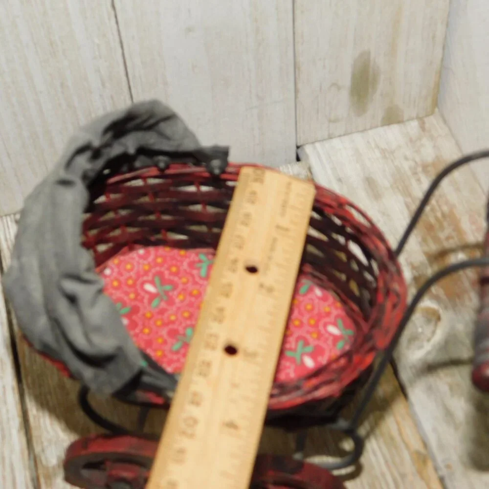 Doll Buggy Wicker, Vintage Doll Buggy,